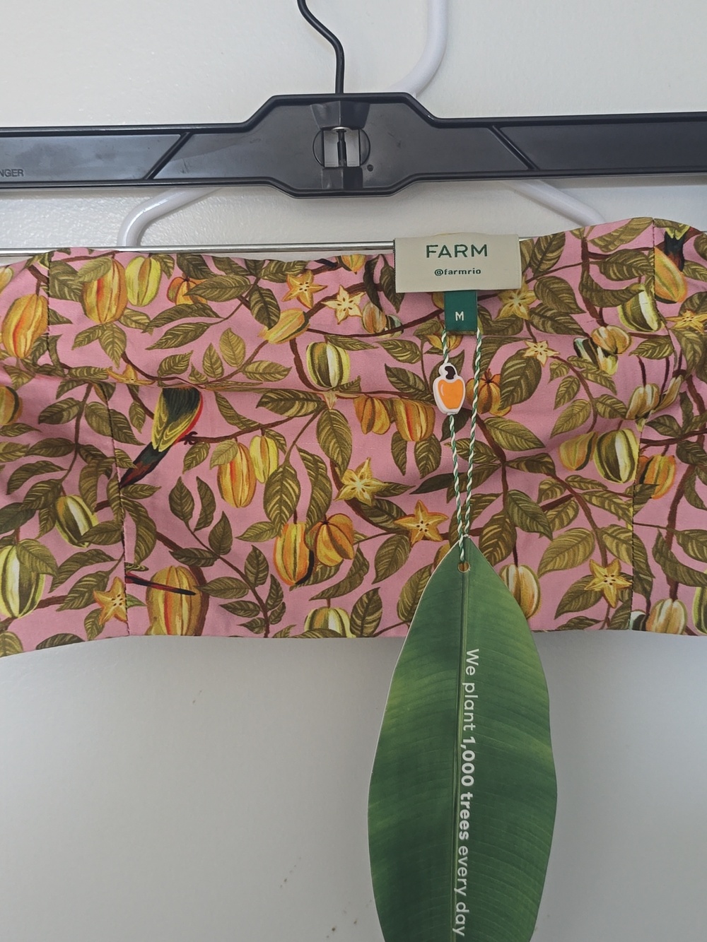 FARM Rio Yellow Floral Crop Top - Picture 7 of 8
